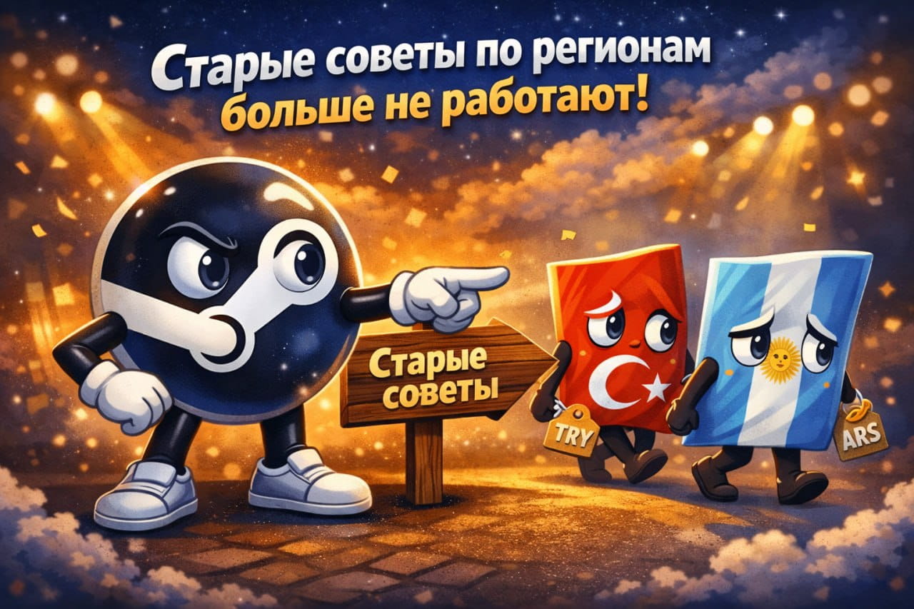 Турция и Аргентина больше не старые дешевые регионы Steam