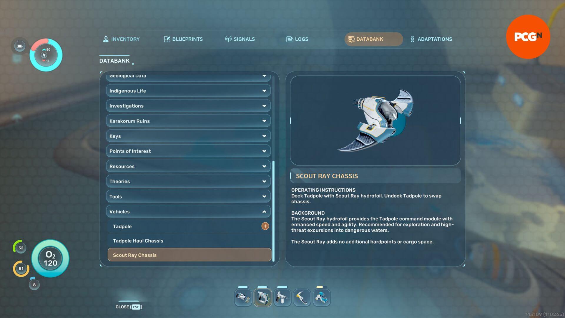 Subnautica 2 «Головастик»: подводный аппарат с гидрокрыльями.