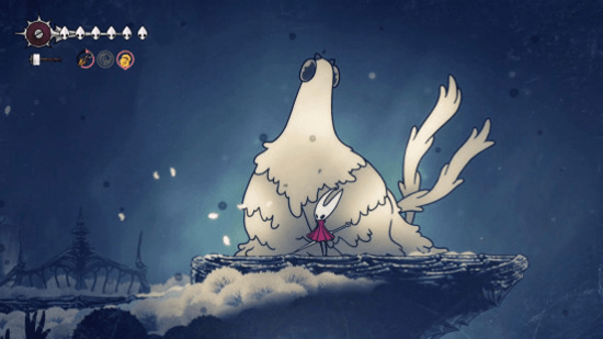 Карта Hollow Knight Silksong: Хорнет на вершине Горы Фей