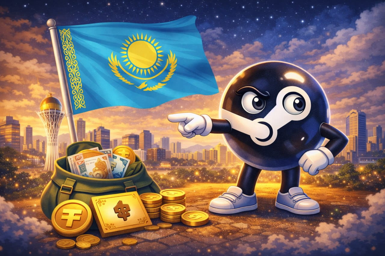 Казахстанский регион Steam с ценами в тенге