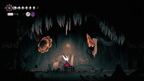 Карта Hollow Knight Silksong: Хорнет в Шепчущих катакомбах