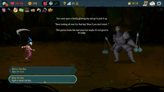 Slay the Spire 2 Ключ-фонарь: тяжело бронированный рыцарь с двумя кистенями.