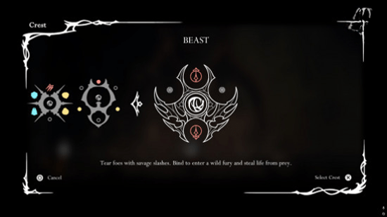 Знак Зверя из Hollow Knight: Silksong.