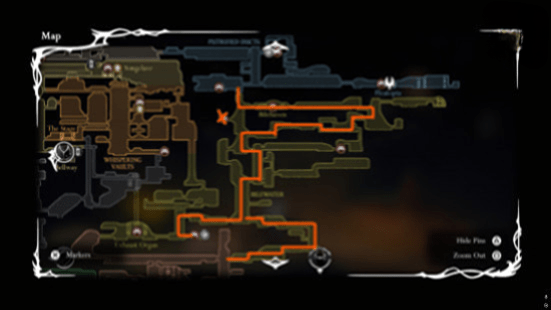 Hollow Knight Silksong Гнилые стоки: путь через Желчноводье