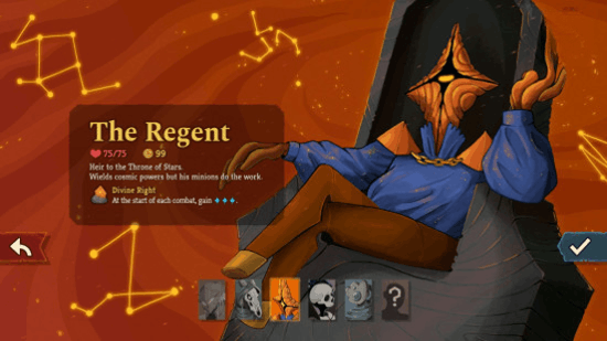Персонажи Slay the Spire 2: межпространственное существо на троне.