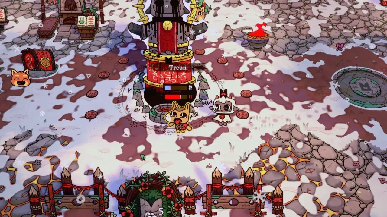 Снежные локации в DLC Cult of the Lamb: Woolhaven