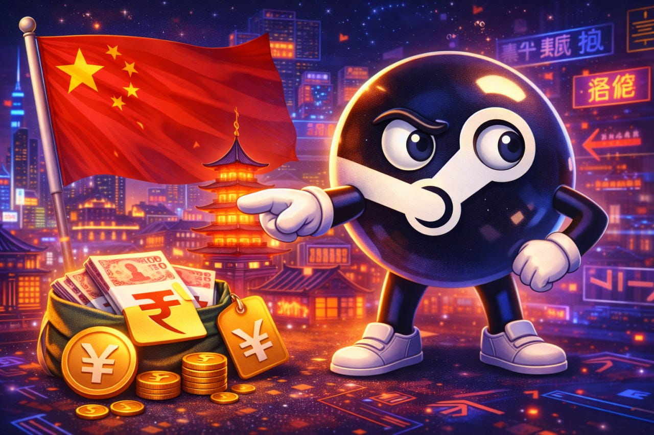 Китайский регион Steam с ценами в юанях