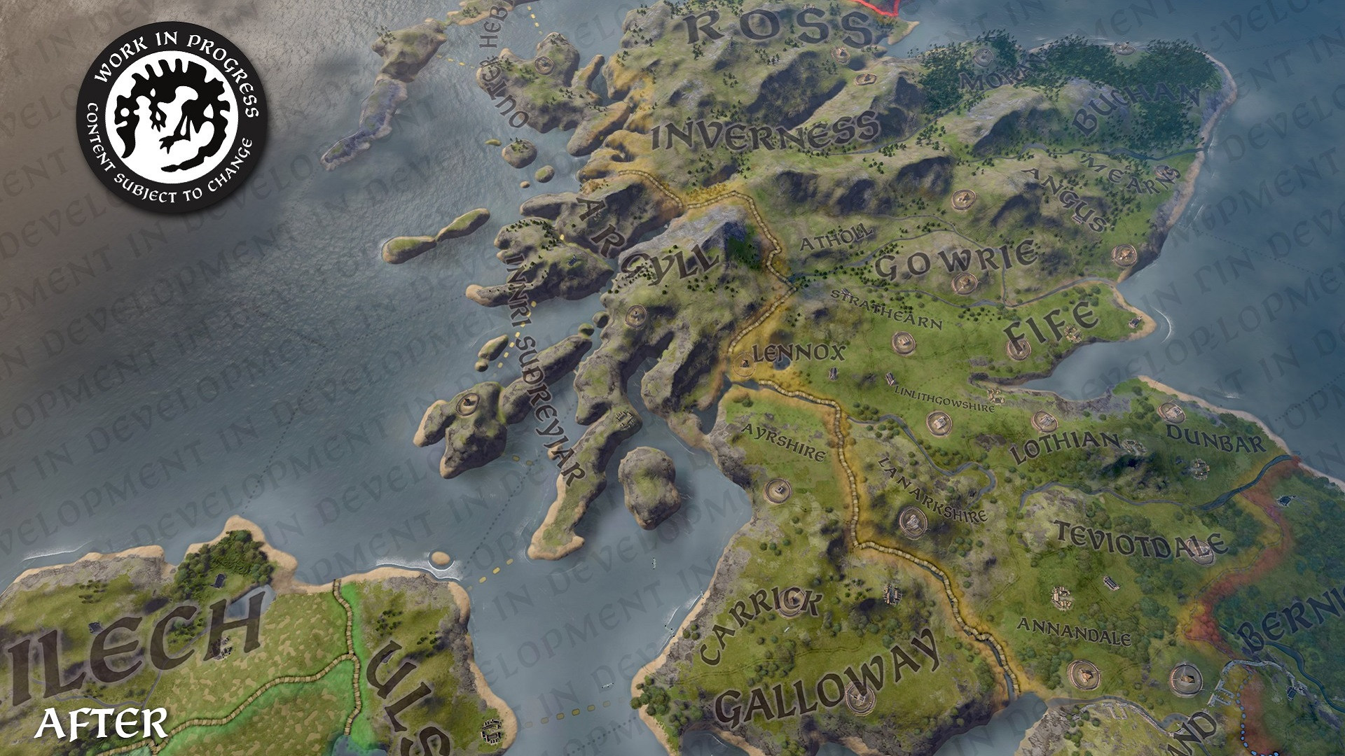 новая карта Шотландии в crusader kings 3.