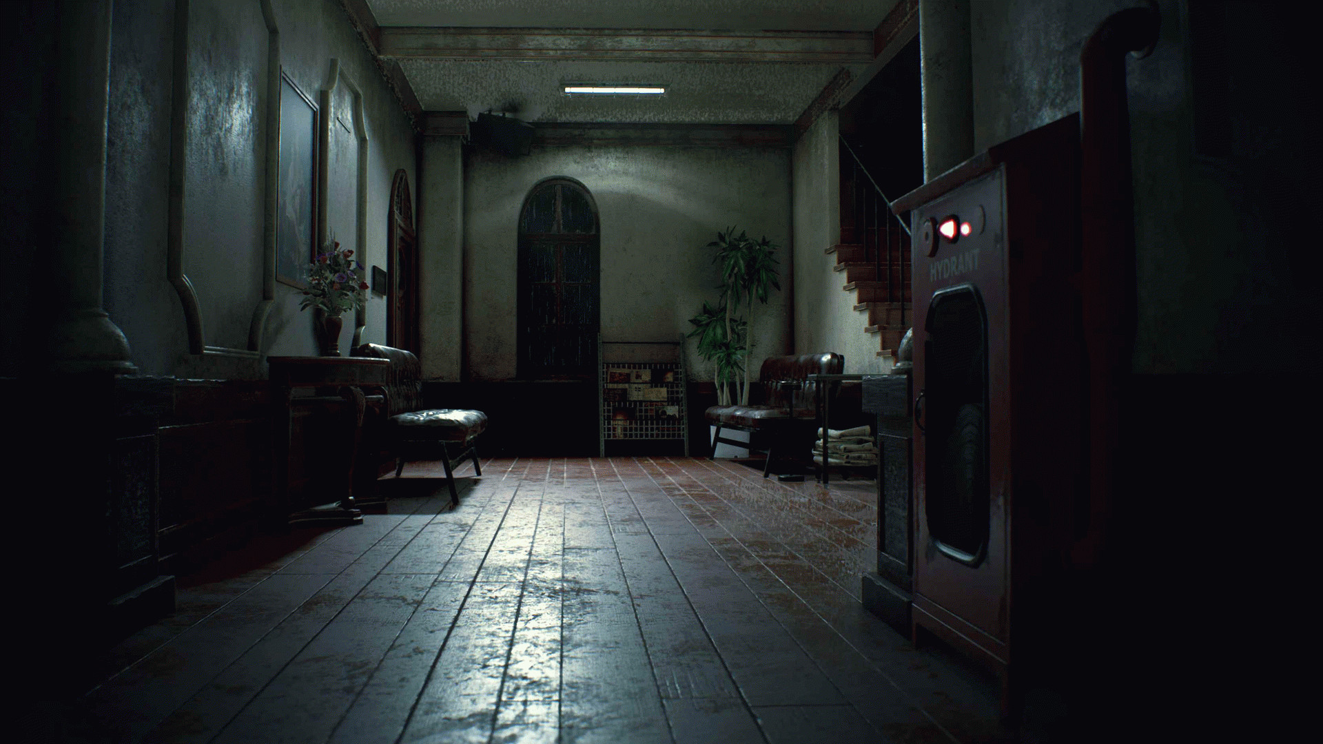 ремейк Resident Evil 2 — коридор РПД