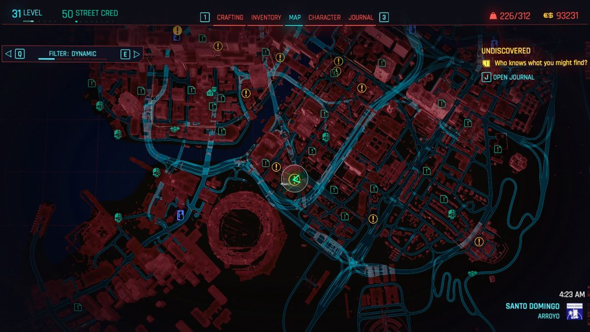 Cyberpunk 2077: место начала задания «Поучительная история»
