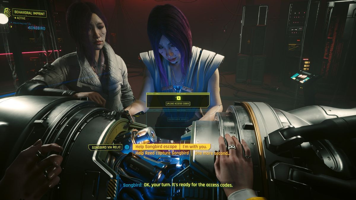 Cyberpunk 2077, выбор между Сойкой и Ридом – помощь Сойке
