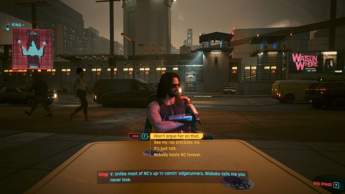 Cyberpunk 2077 – костюм Короля: разговор с Королём