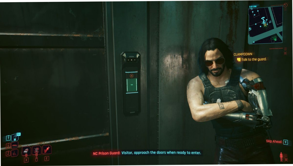 Cyberpunk 2077 – костюм Короля: вход в тюрьму