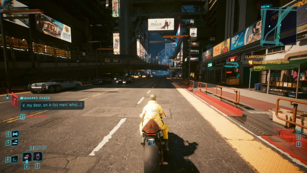 Cyberpunk 2077 – костюм Короля: сообщение от Вакако