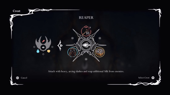 Знак Жнеца из Hollow Knight: Silksong.