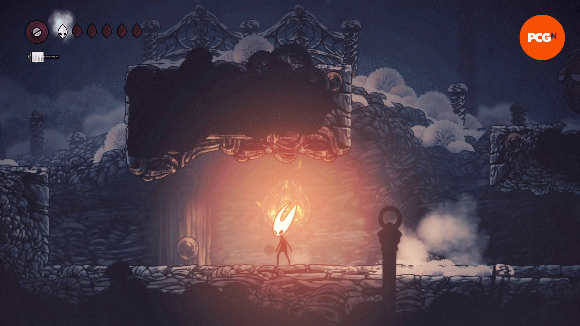 Hollow Knight Silksong Плита: Хорнет под огнём
