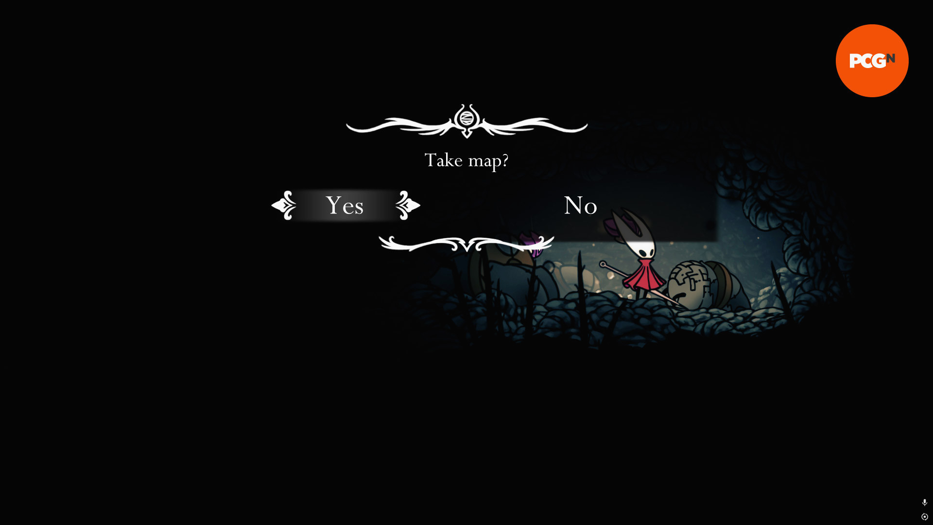 Карта Плиты в Hollow Knight Silksong: Хорнет с картой