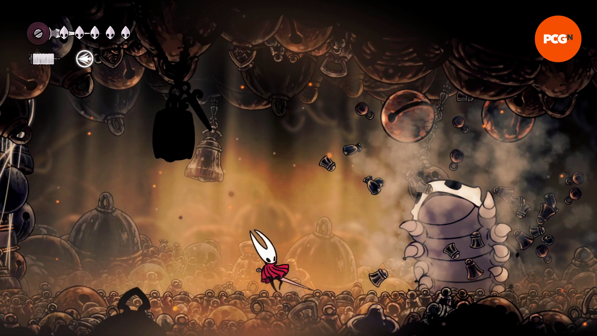 Hollow Knight Silksong Колокольный зверь: Колокольный зверь рычит