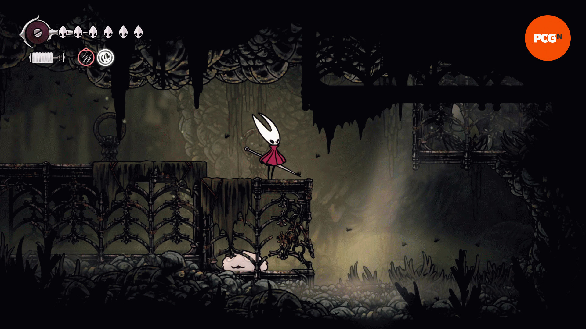 Локации потерянных блох в Hollow Knight Silksong: блоха Дороги грешников