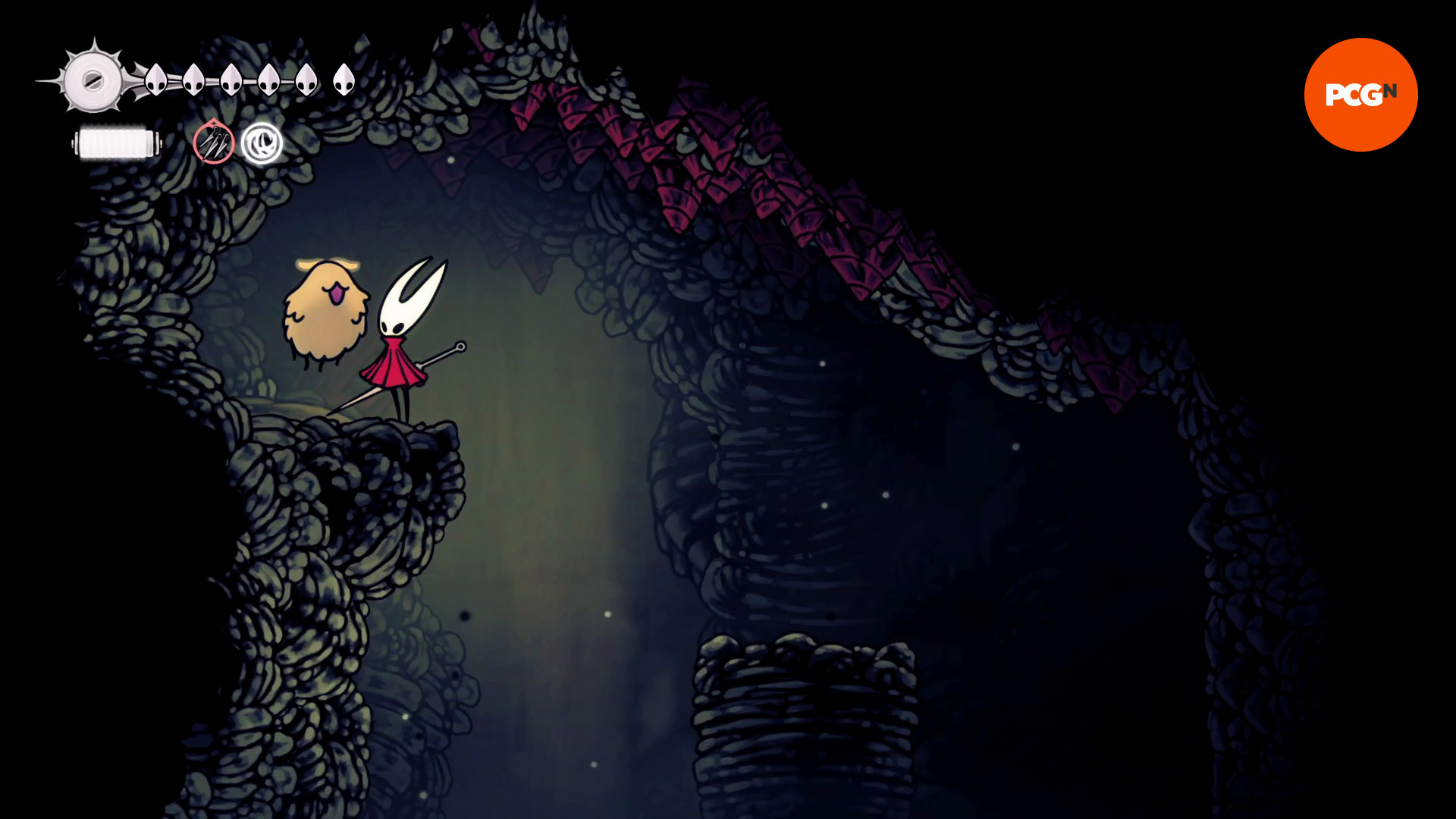 Локации потерянных блох в Hollow Knight Silksong: блоха Подточенных ступеней