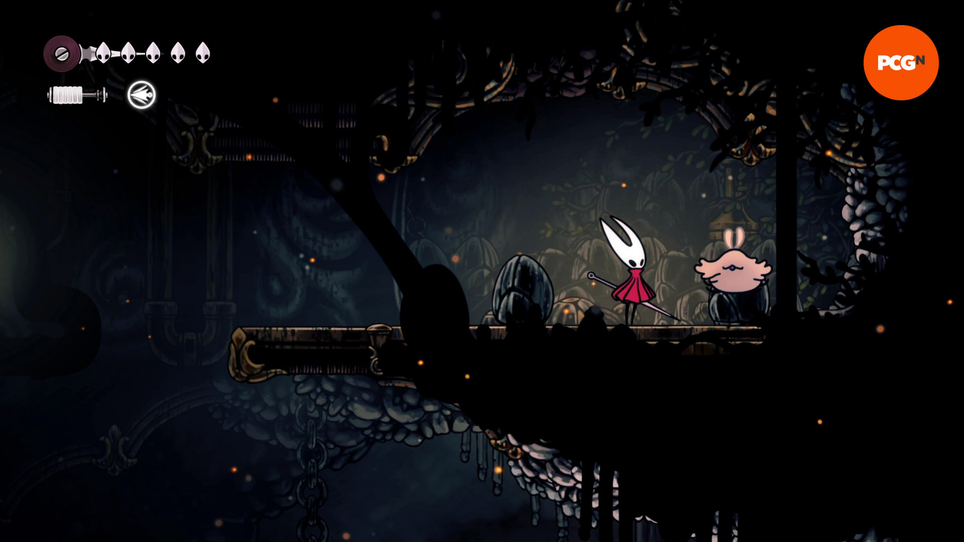 Локации потерянных блох в Hollow Knight Silksong: первая блоха Глубоких доков