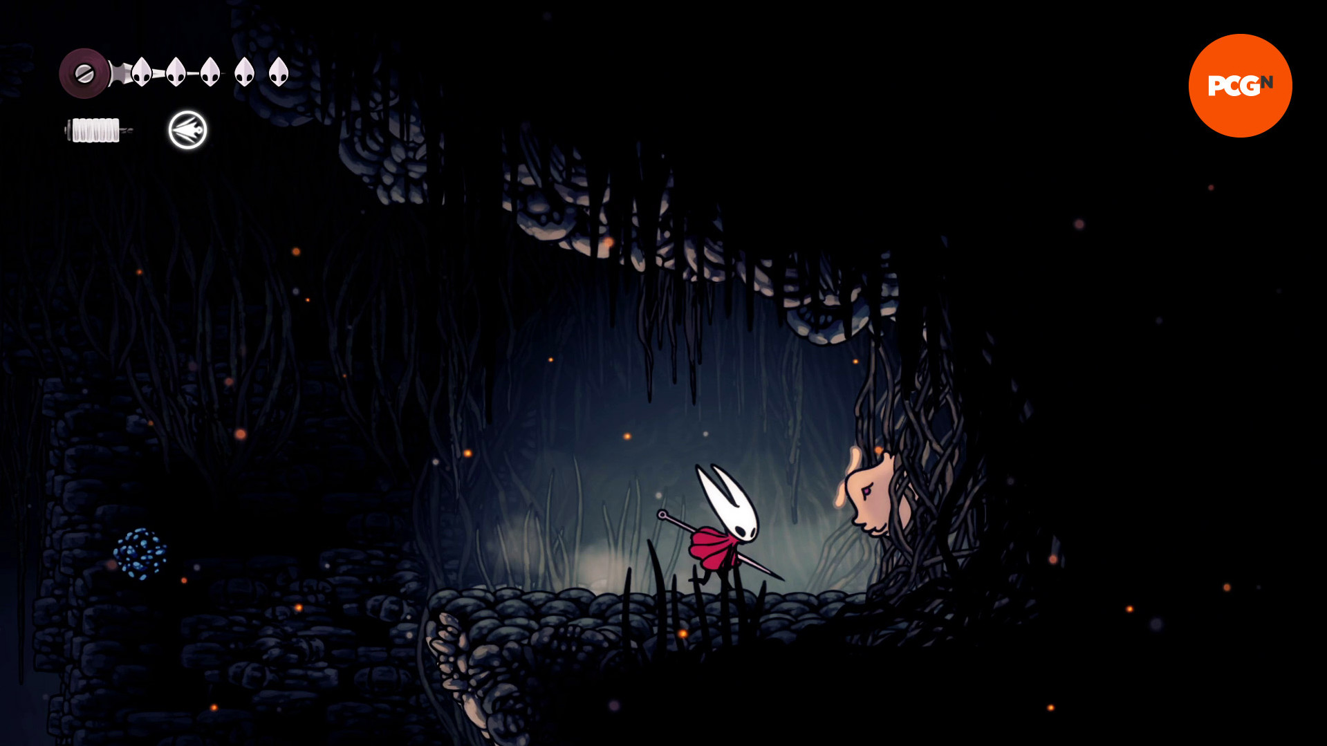 Локации потерянных блох в Hollow Knight Silksong: блоха, застрявшая в лозах