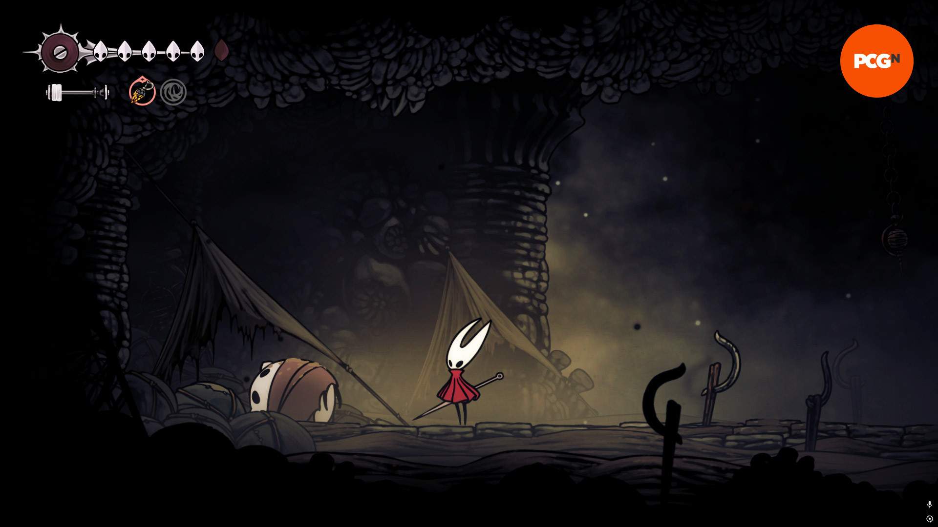 Игра в кости в Hollow Knight Silksong: мёртвый Ламбл