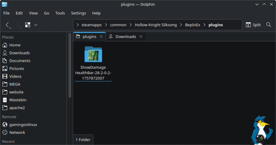 Мод ShowDamage HealthBar в папке plugins для Native Linux-версии