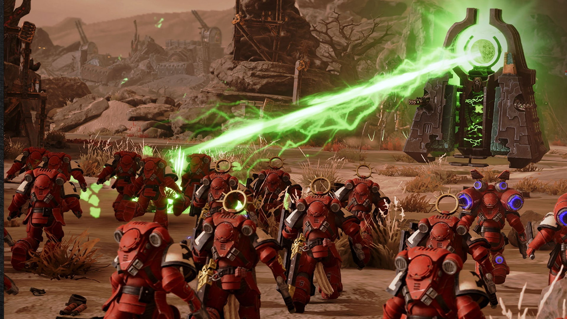 Космодесантники сгорают под атаками некронов в Dawn of War IV
