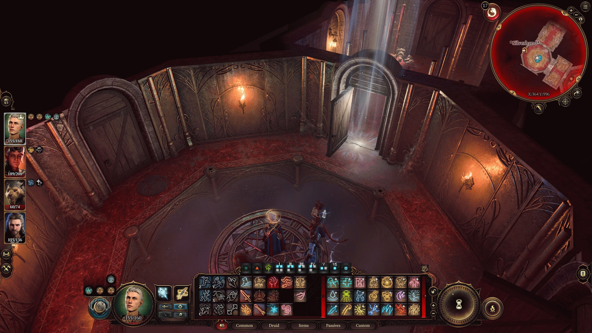 Подсвеченный вход в хранилище «Волшебных принадлежностей» в Baldur's Gate 3.