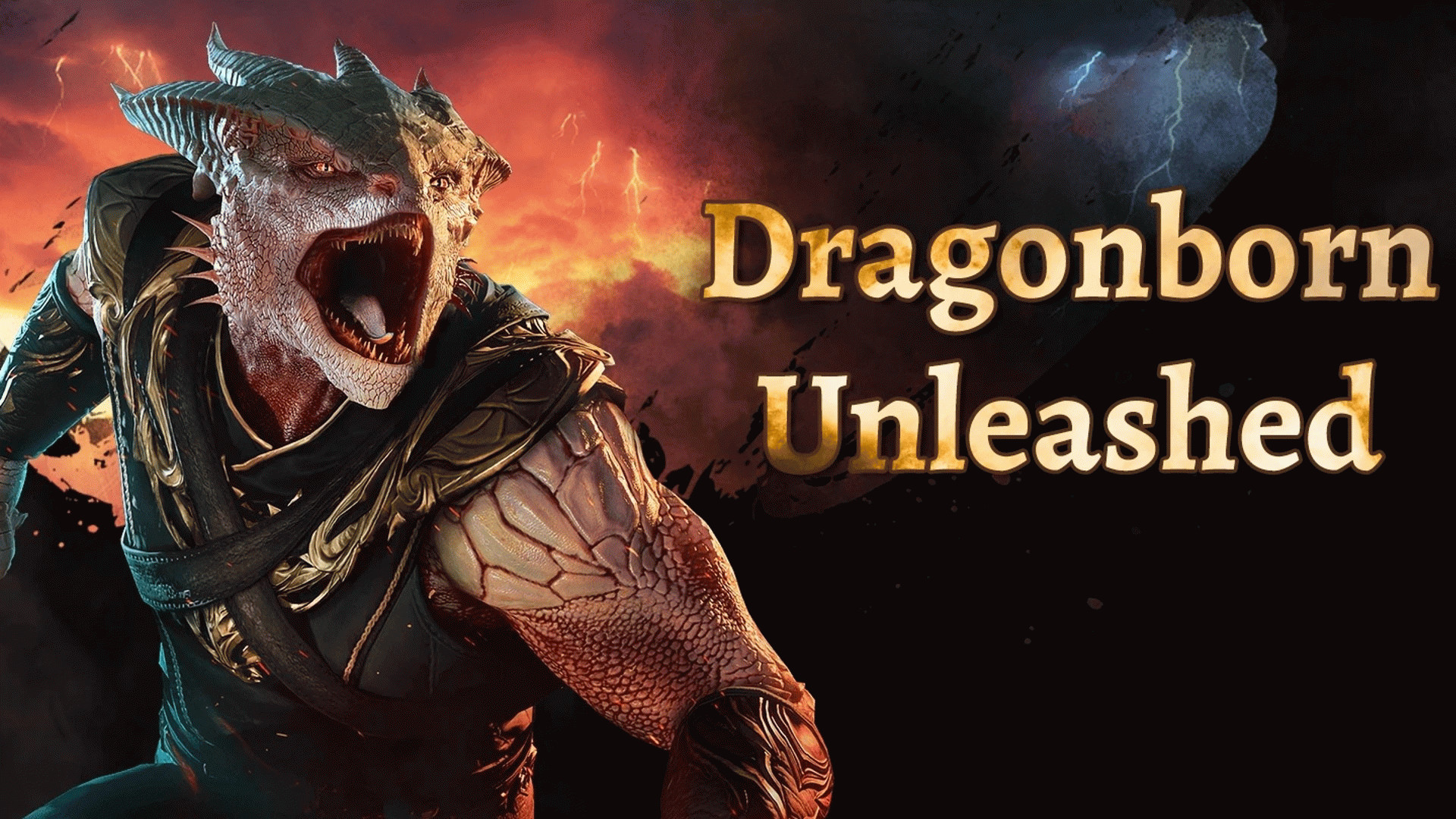 Драконорожденный рычит рядом с названием одного из лучших модов для BG3 – Dragonborn Unleashed.