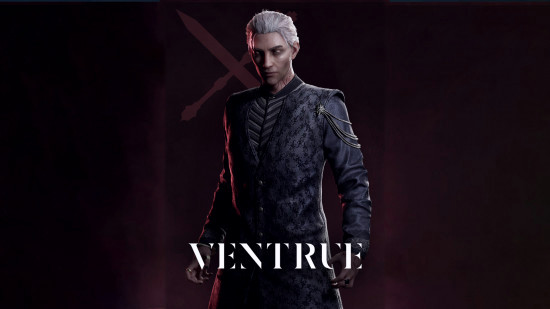 Клан Вентру из Vampire Bloodlines 2 на тёмном фоне.