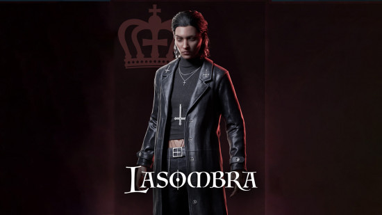 Клан Ласомбра из Vampire Bloodlines 2 на тёмном фоне.