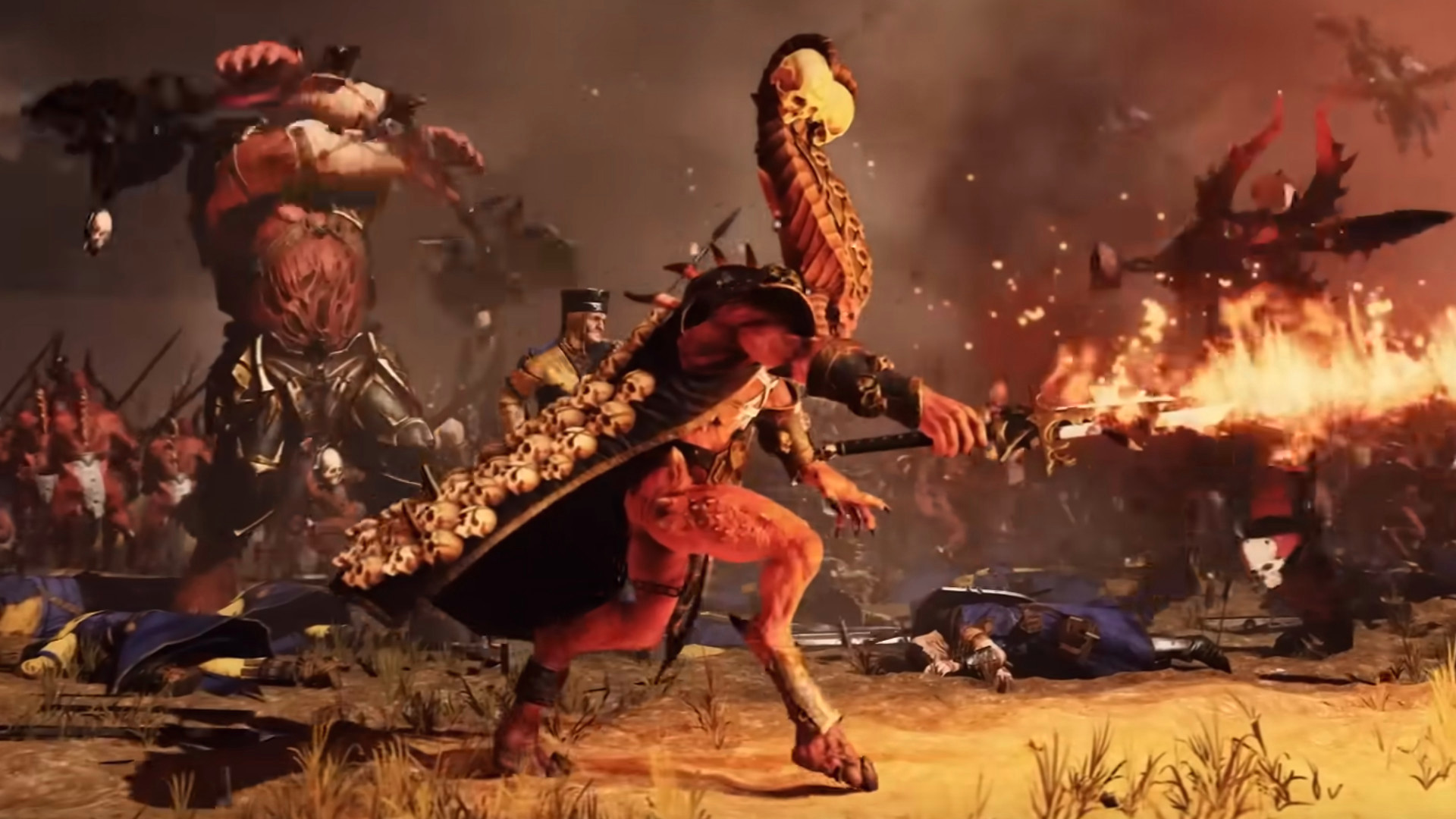 Total War Warhammer 3 — Собиратель Черепов и легионы Хаоса Хорна.