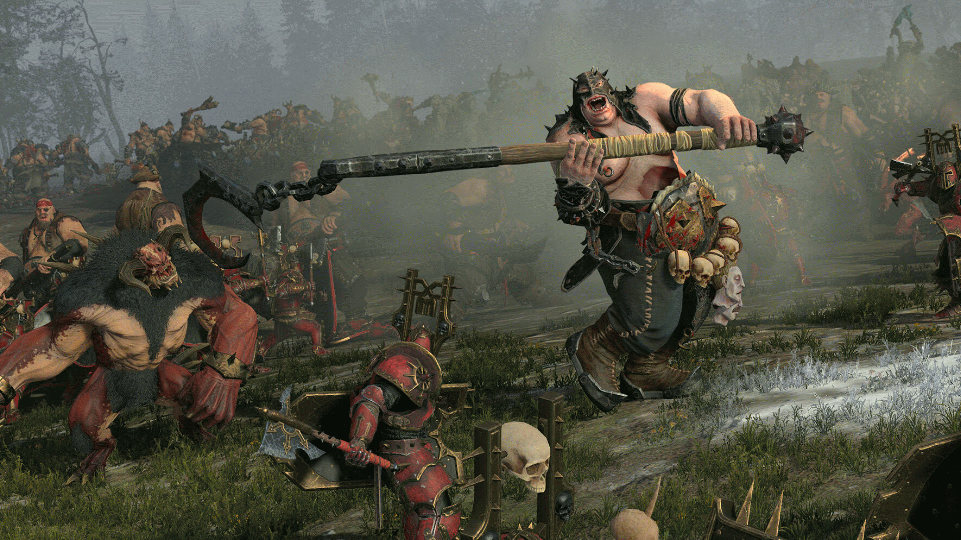 Total War: WARHAMMER III – легендарный лорд Царств огров Голгфаг Людоед.