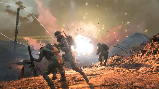 Обновление Battlefield 2042 Road to Battlefield 6: огромный взрыв освещает схватку на переднем плане