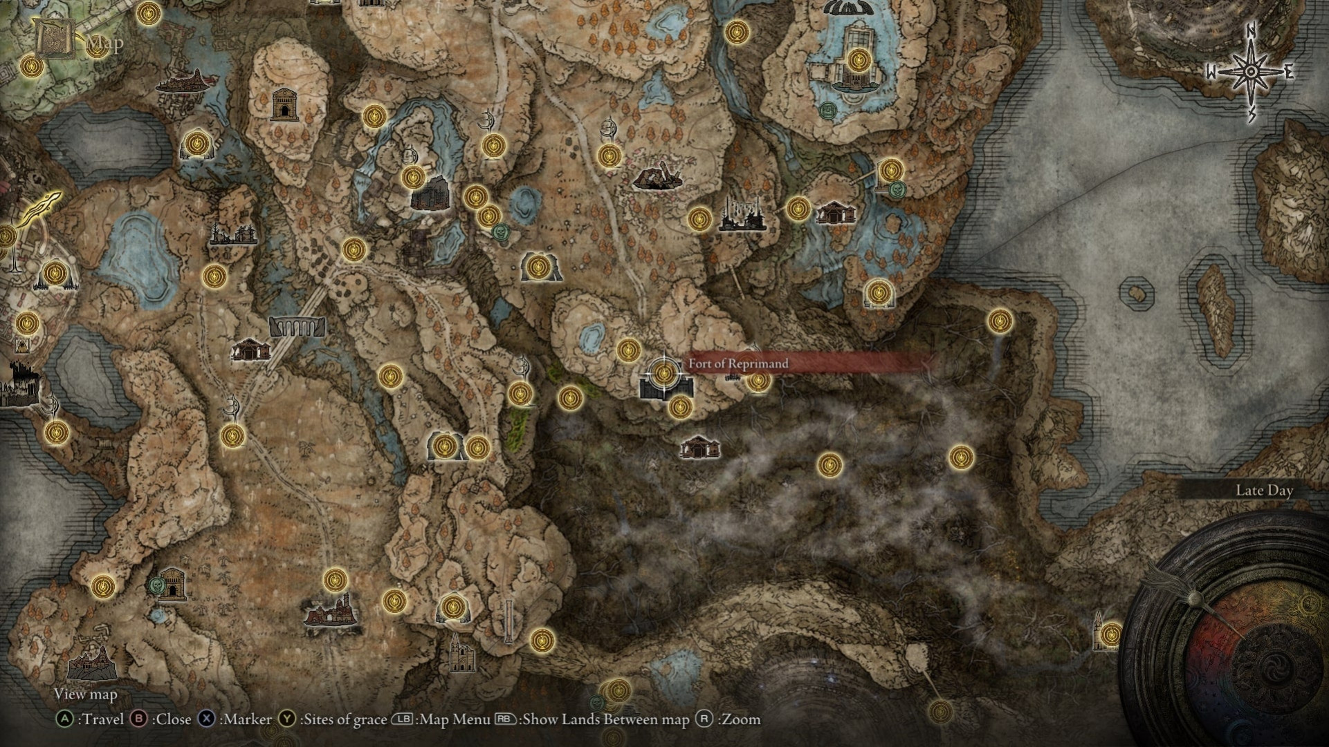 На карте Elden Ring Shadow of the Erdtree отмечено местоположение Пепла Войны «Дар Горнила: крылья»