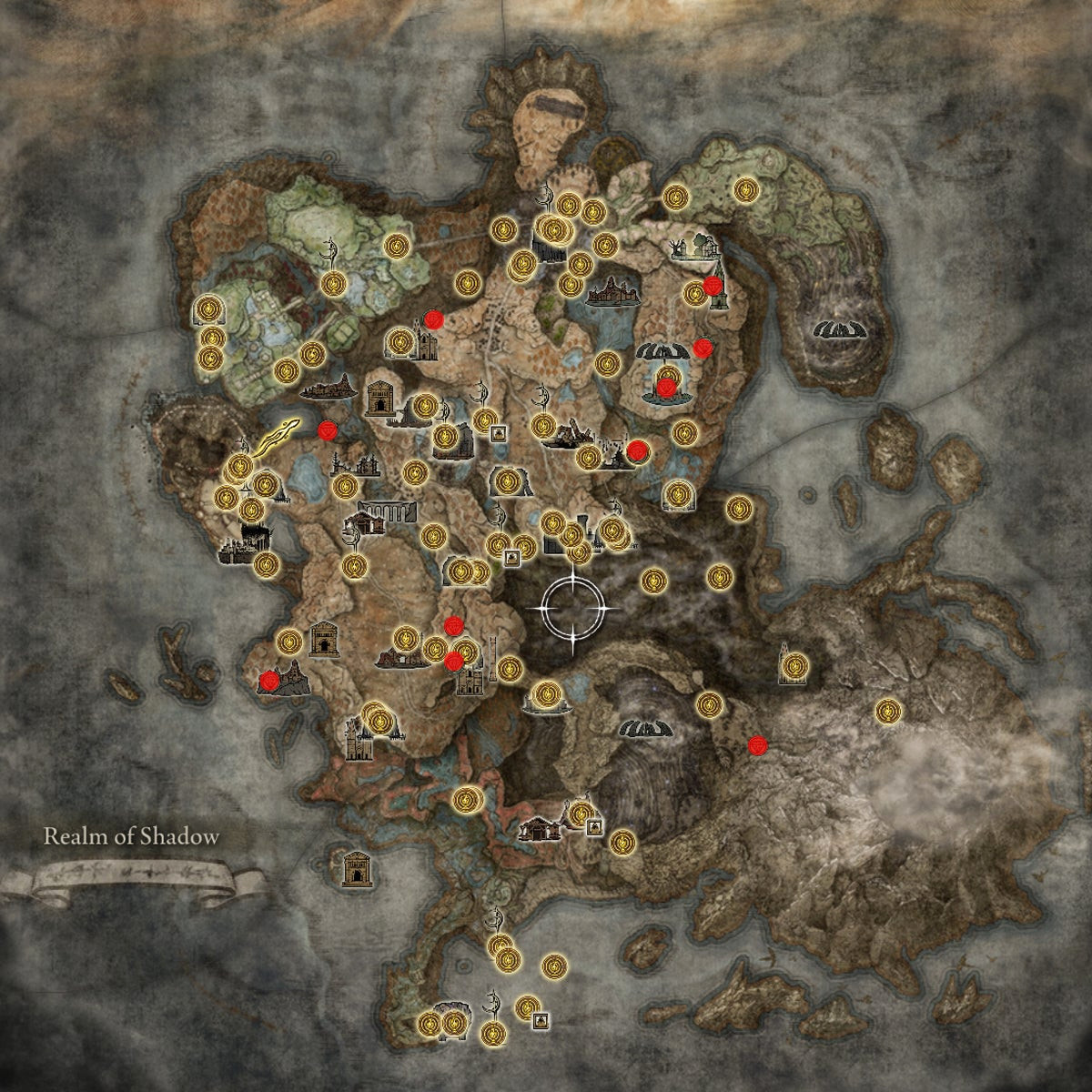 Все места с колокольными сферами на карте Elden Ring Shadow Of The Erdtree.