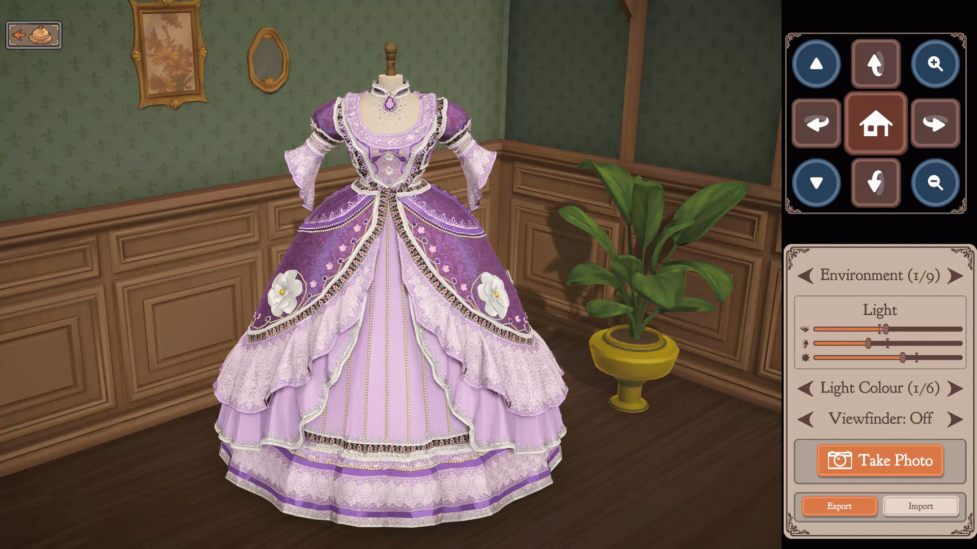 Обновление Dressmaker – фиолетовое бальное платье.