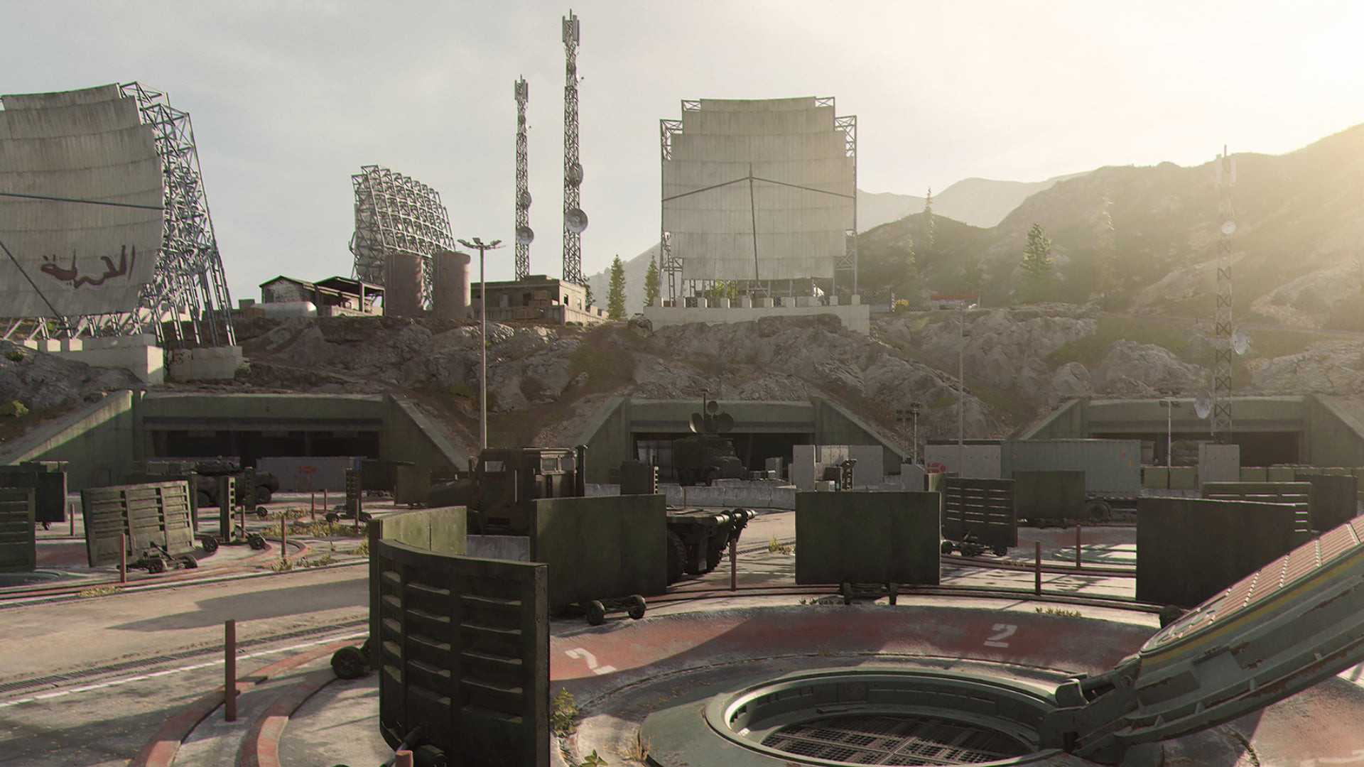 Общий вид карты Orlov Military Base в Modern Warfare 3.