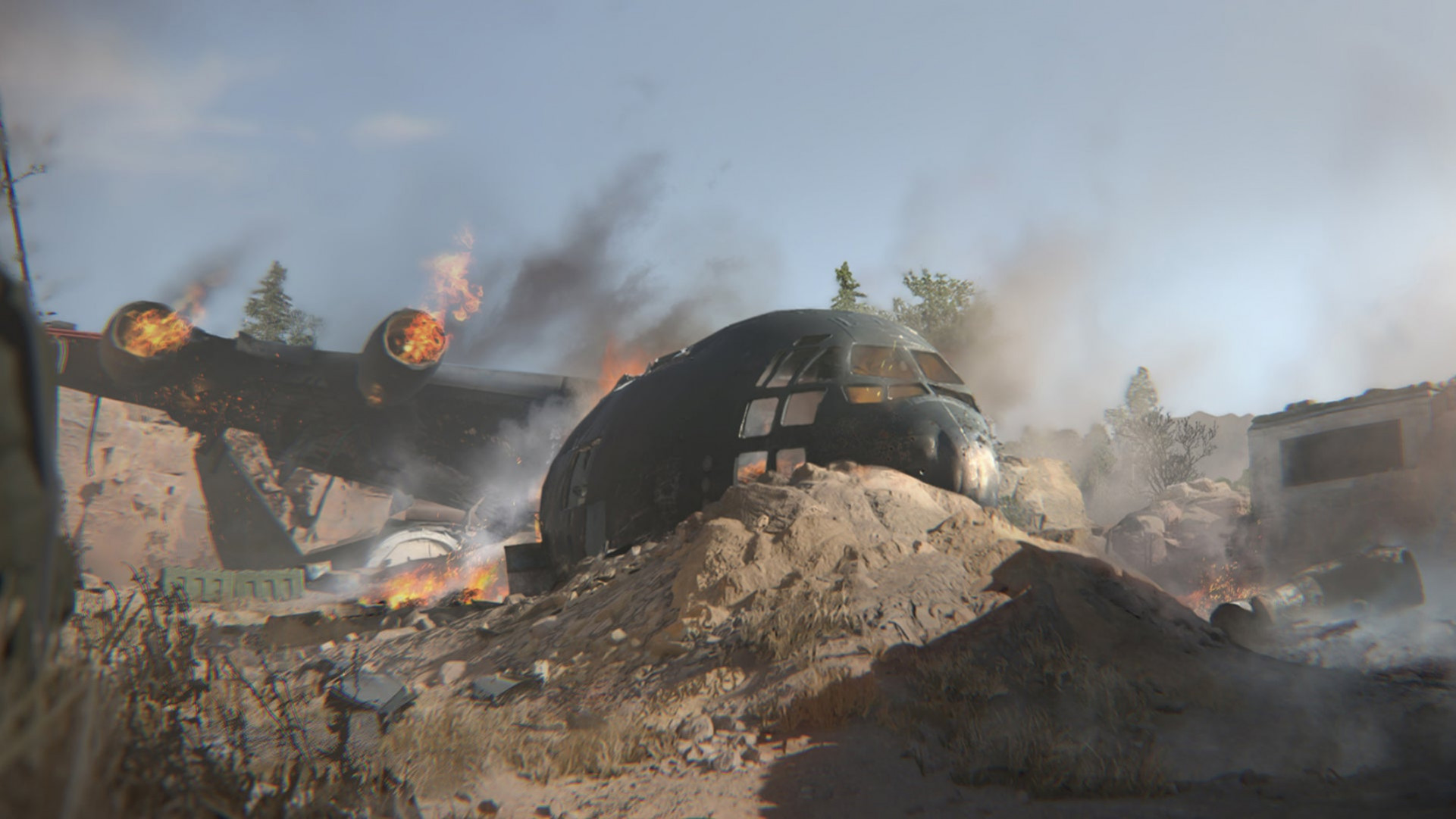 Общий вид карты Afghan в Modern Warfare 3.