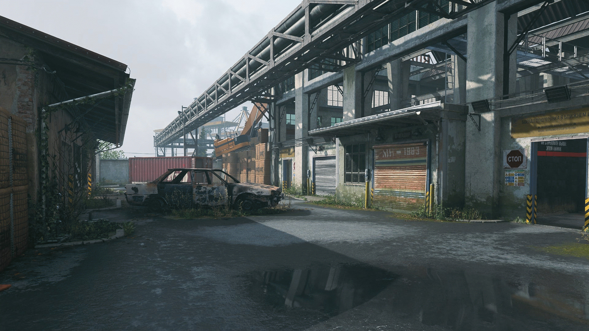 Общий вид карты Farm 18 в Modern Warfare 3.