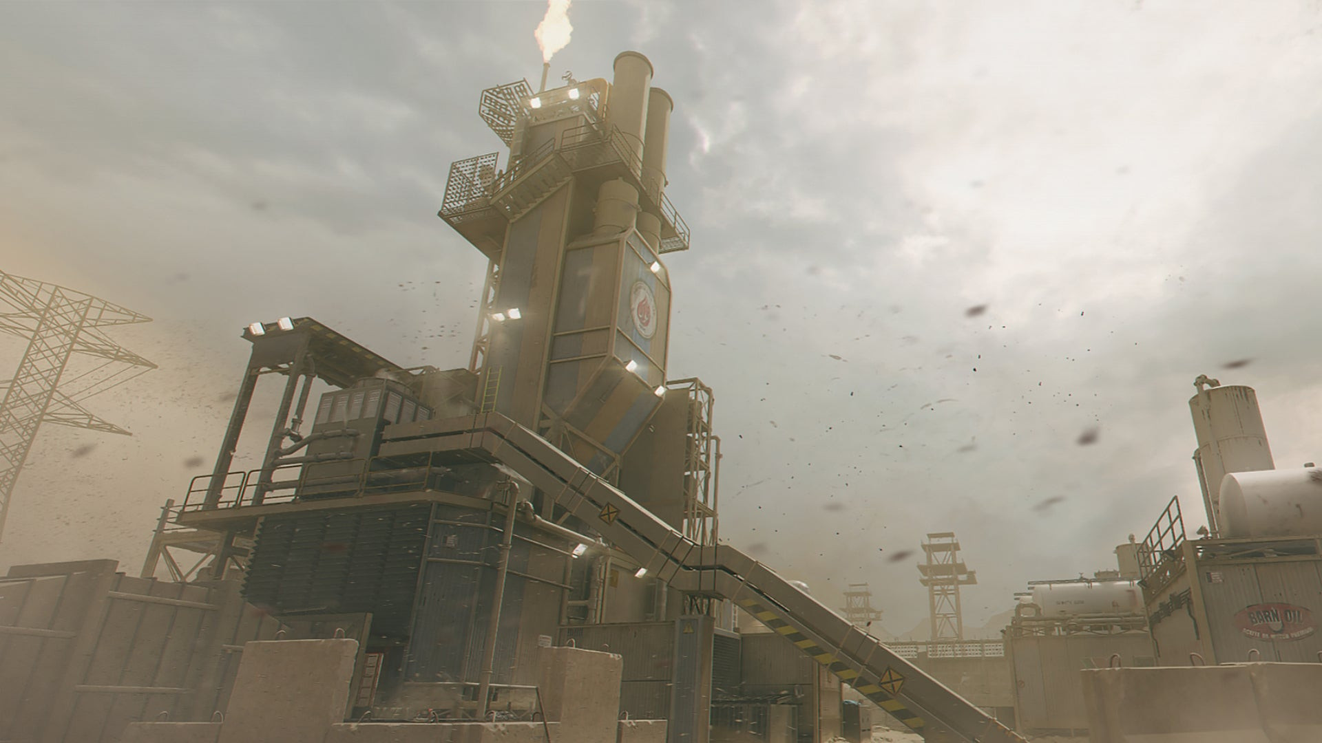 Общий вид карты Rust в Modern Warfare 3.