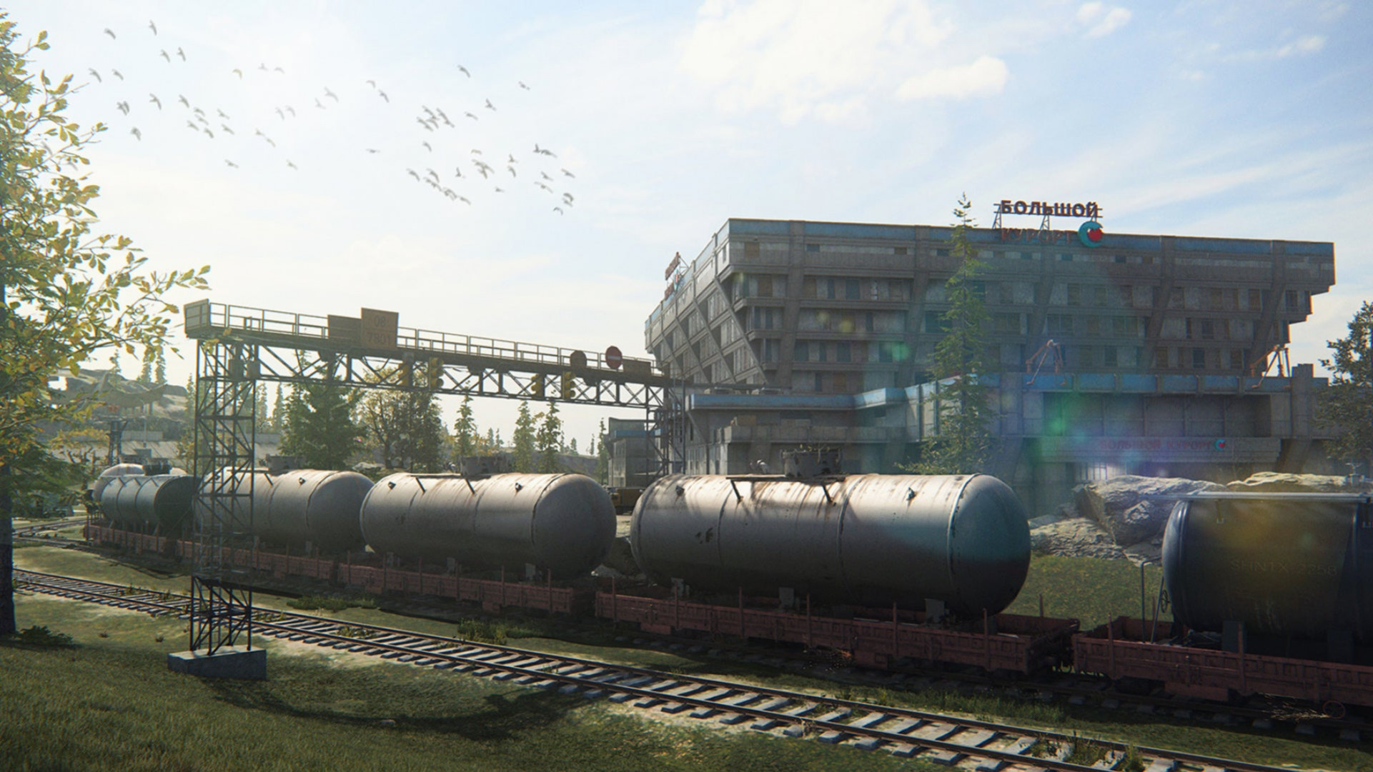 Общий вид карты Levin Resort в Modern Warfare 3.