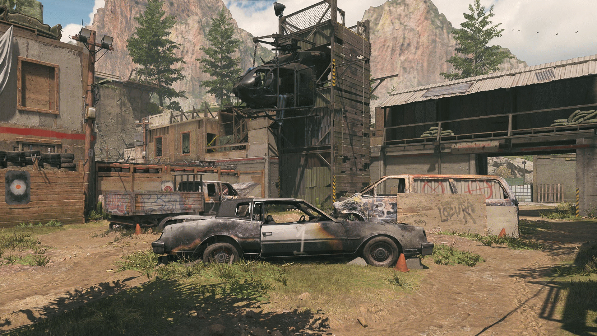Общий вид карты Shoot House в Modern Warfare 3.