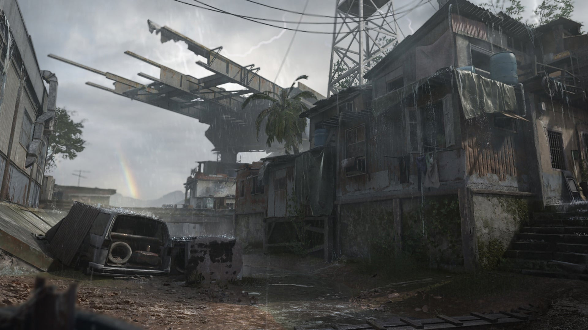 Общий вид карты Underpass в Modern Warfare 3.