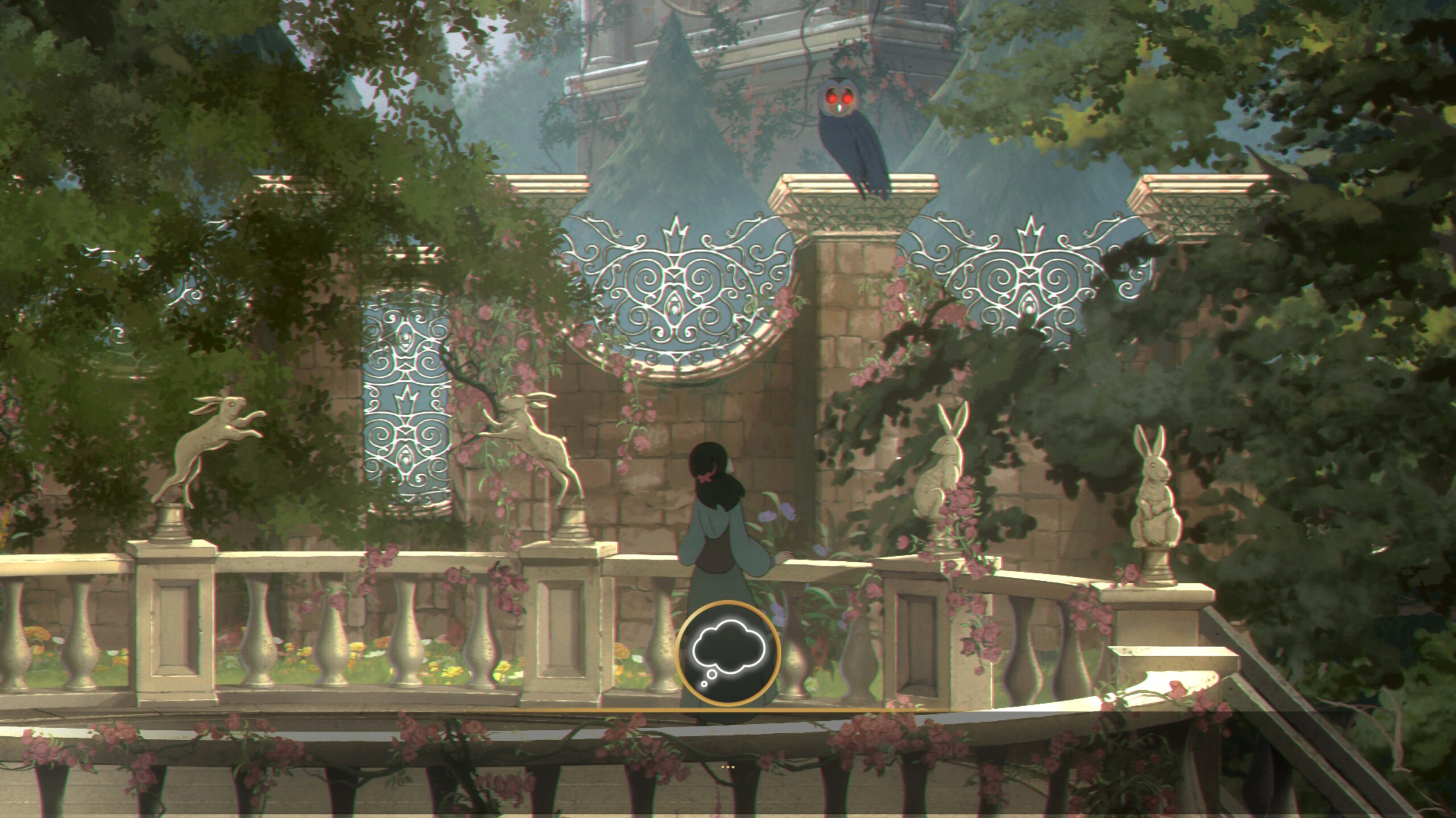 Смотрим снизу на зловещую сову