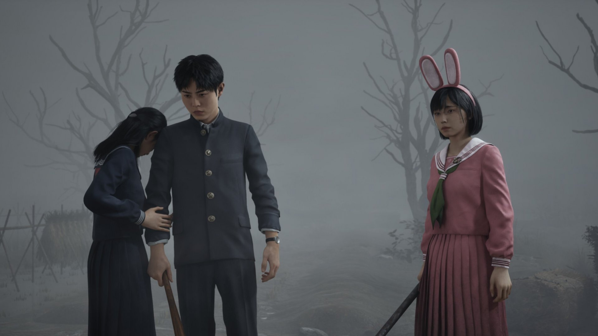 Мои друзья утешают друг друга.