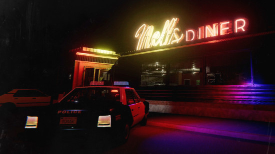 Вид снаружи «Закусочная Нелл» — новой карты Phasmophobia.