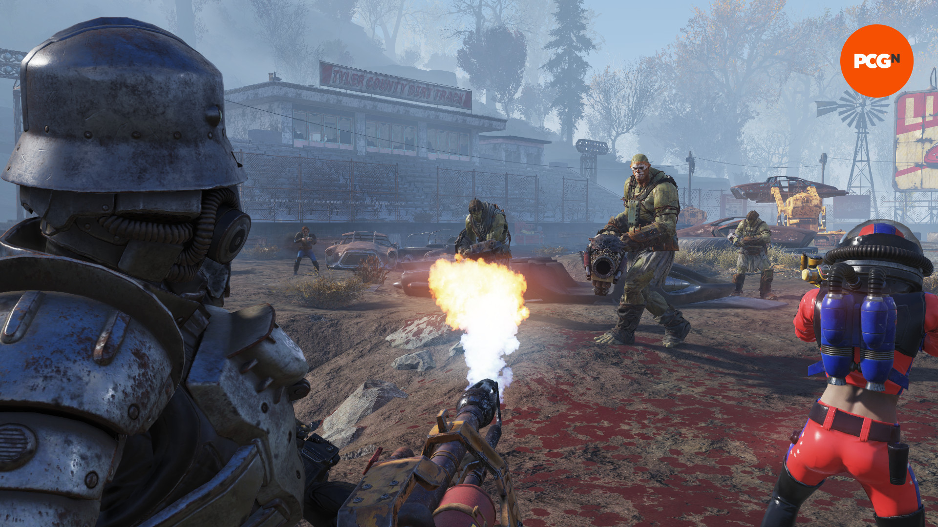 Обновление Fallout 76 Infestations – выжившие сражаются с отрядом супермутантов.